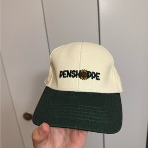 Penshoope Green and Cream Sunflower Hat Size Small
